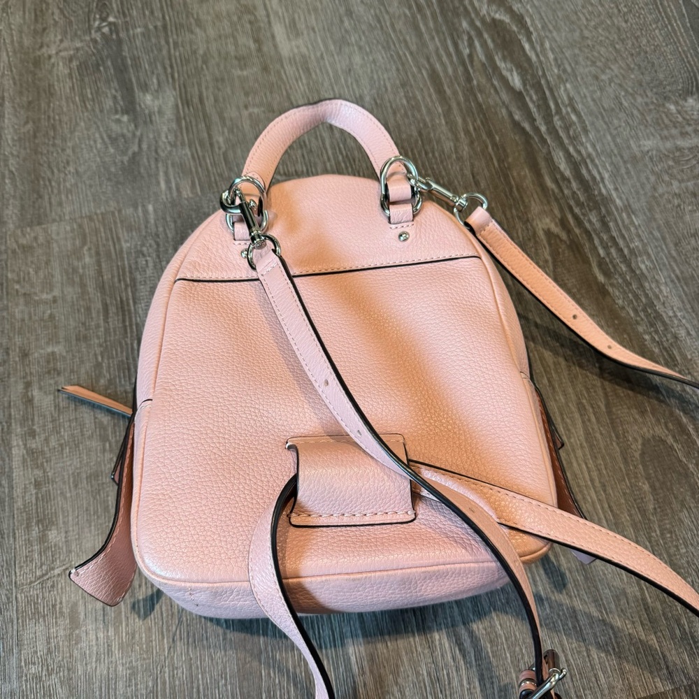 Light Pink Coach Leather Backpack - Picture 5 of 5
